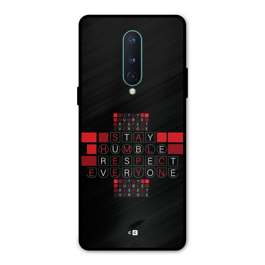 Humble Respect Metal Back Case for OnePlus 8