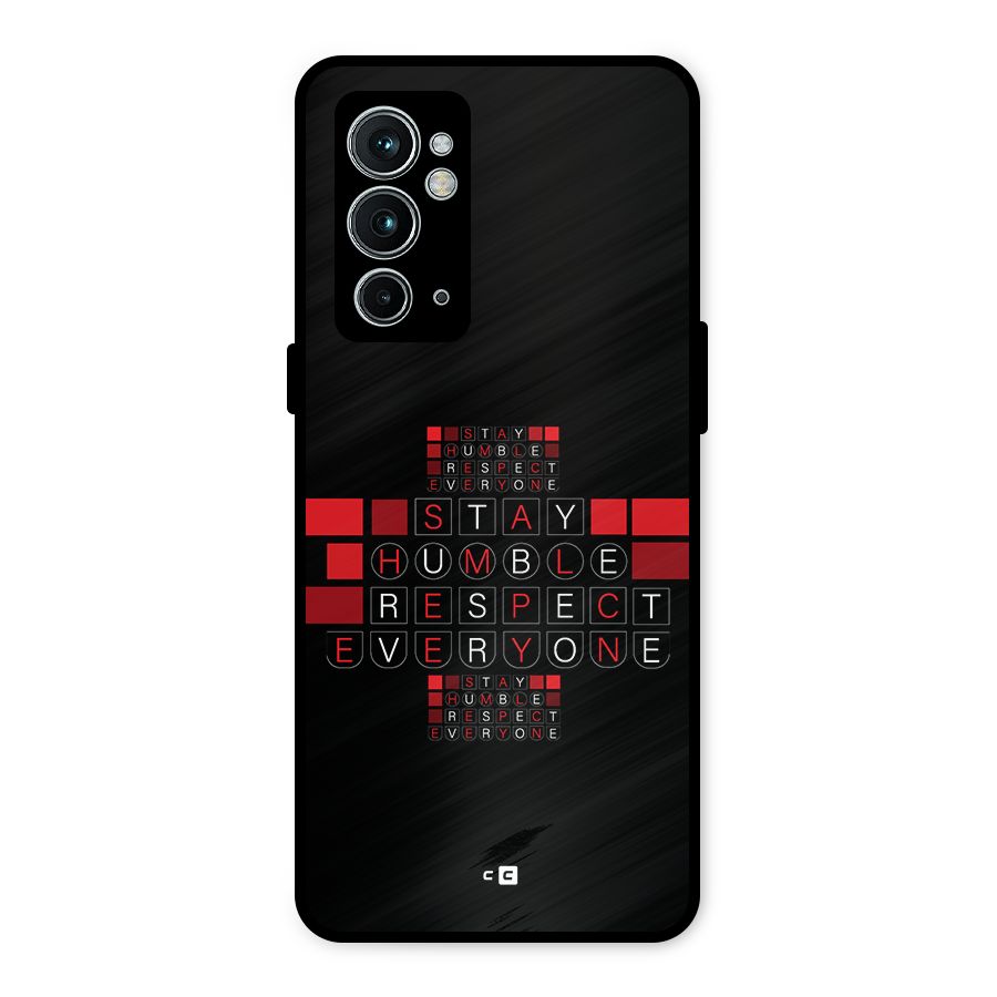 Humble Respect Metal Back Case for OnePlus 9RT 5G