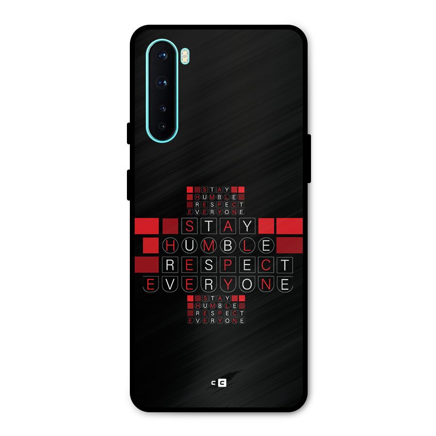 Humble Respect Metal Back Case for OnePlus Nord