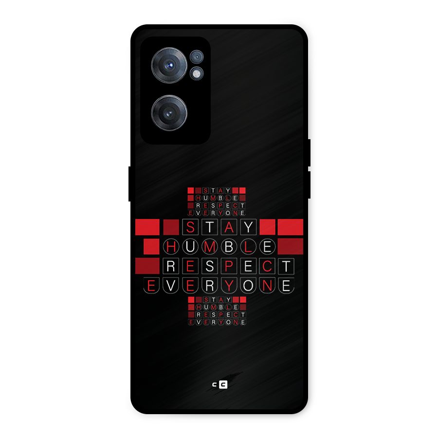 Humble Respect Metal Back Case for OnePlus Nord CE 2 5G