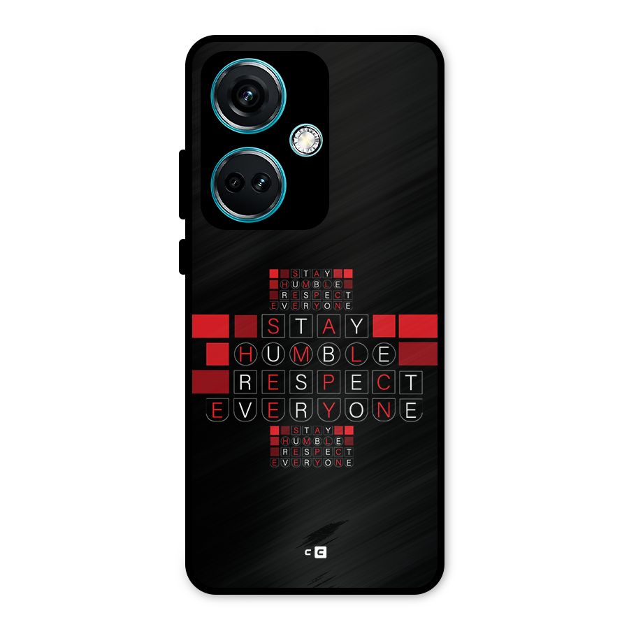 Humble Respect Metal Back Case for OnePlus Nord CE 3 5G