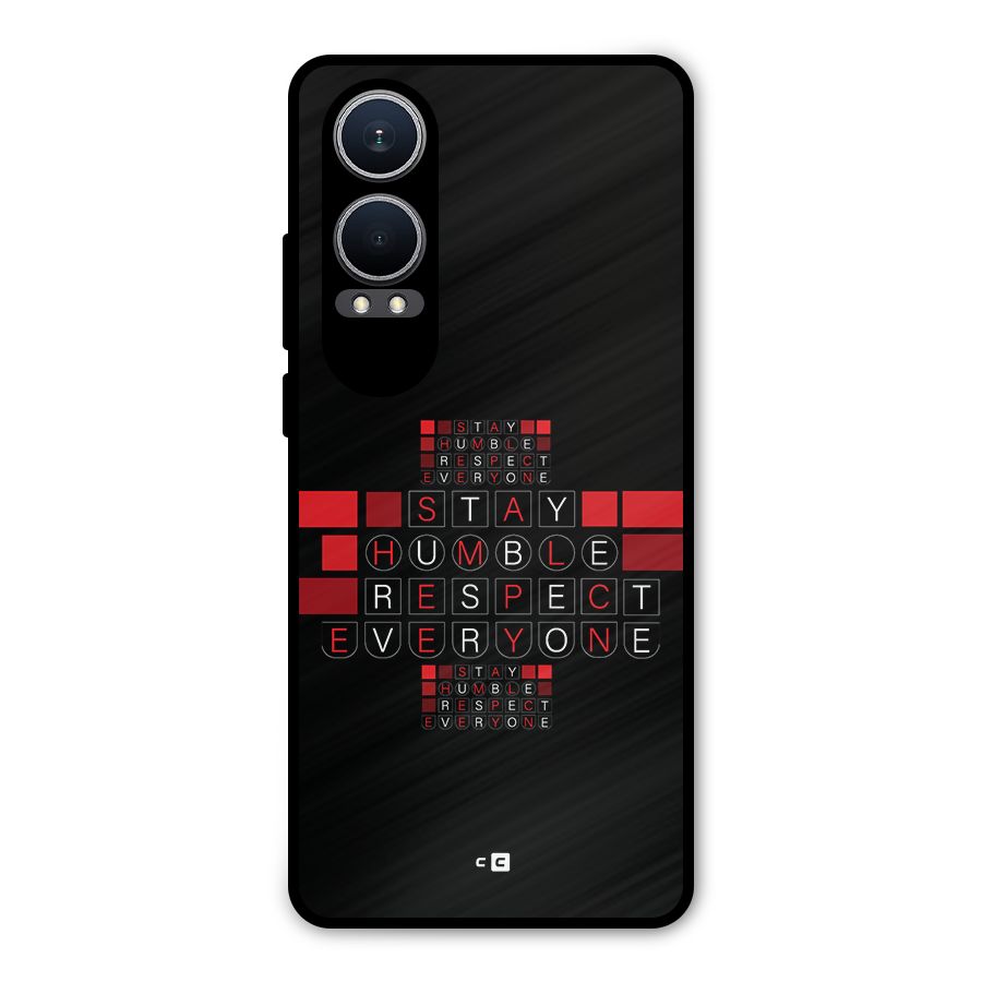Humble Respect Metal Back Case for OnePlus Nord CE4 Lite