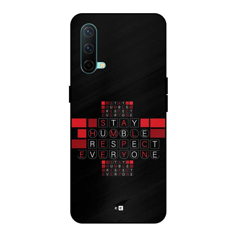 Humble Respect Metal Back Case for OnePlus Nord CE 5G