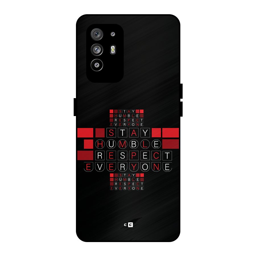 Humble Respect Metal Back Case for Oppo F19 Pro Plus 5G