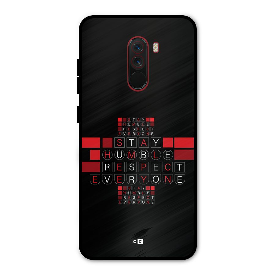 Humble Respect Metal Back Case for Poco F1