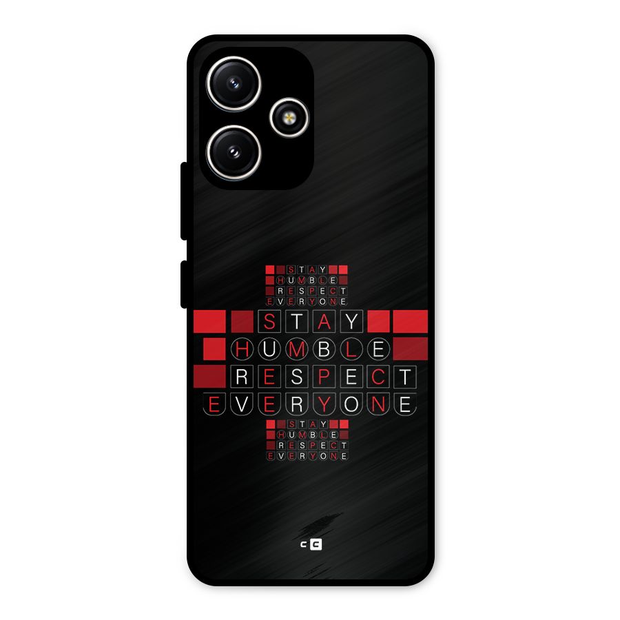 Humble Respect Metal Back Case for Poco M6 Pro