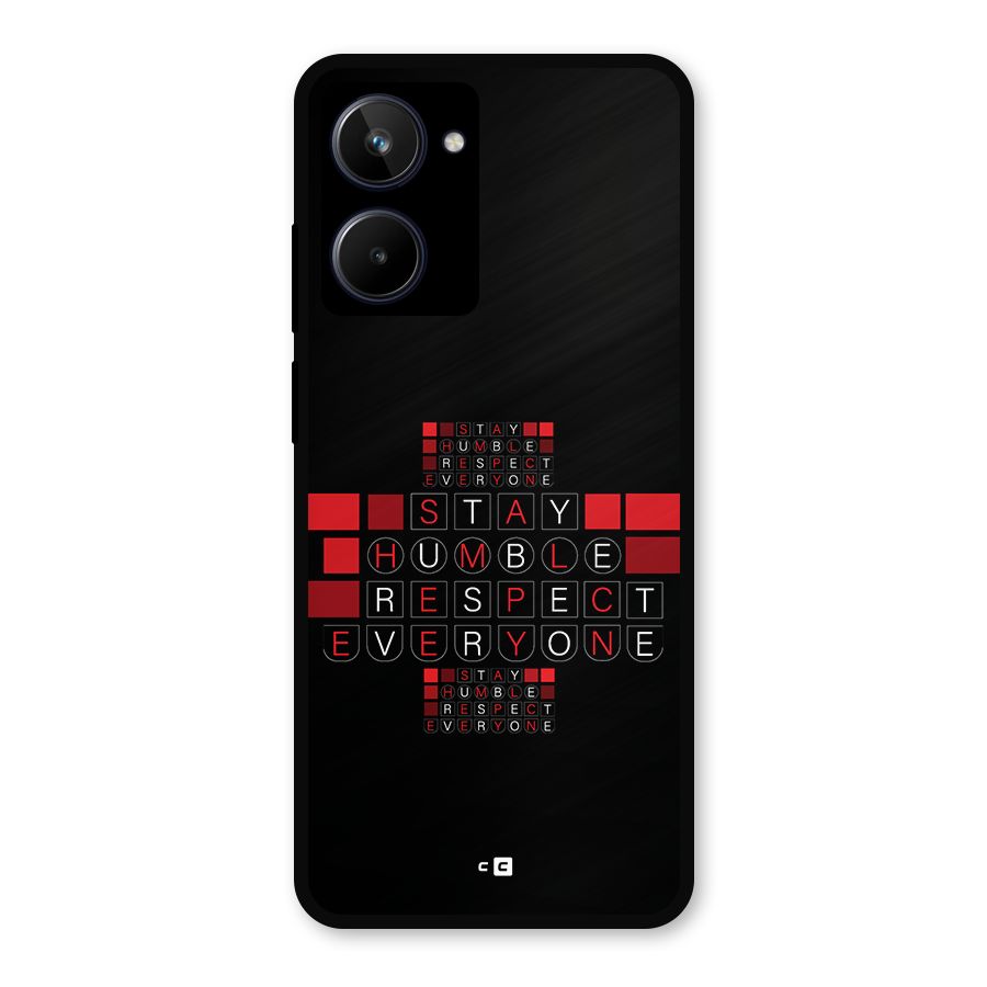 Humble Respect Metal Back Case for Realme 10