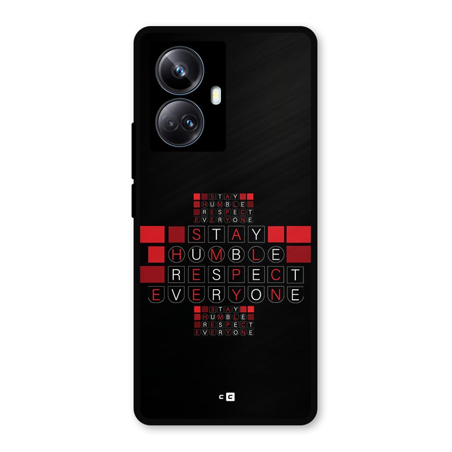 Humble Respect Metal Back Case for Realme 10 Pro Plus