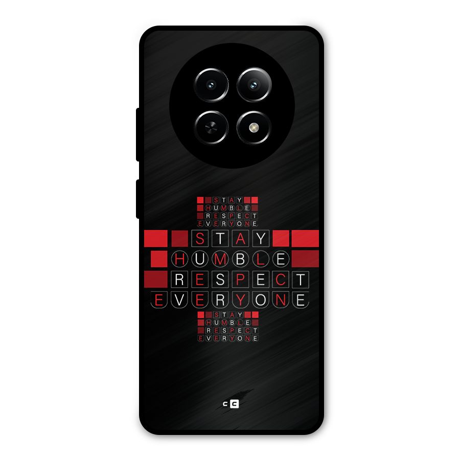 Humble Respect Metal Back Case for Realme 12 5G