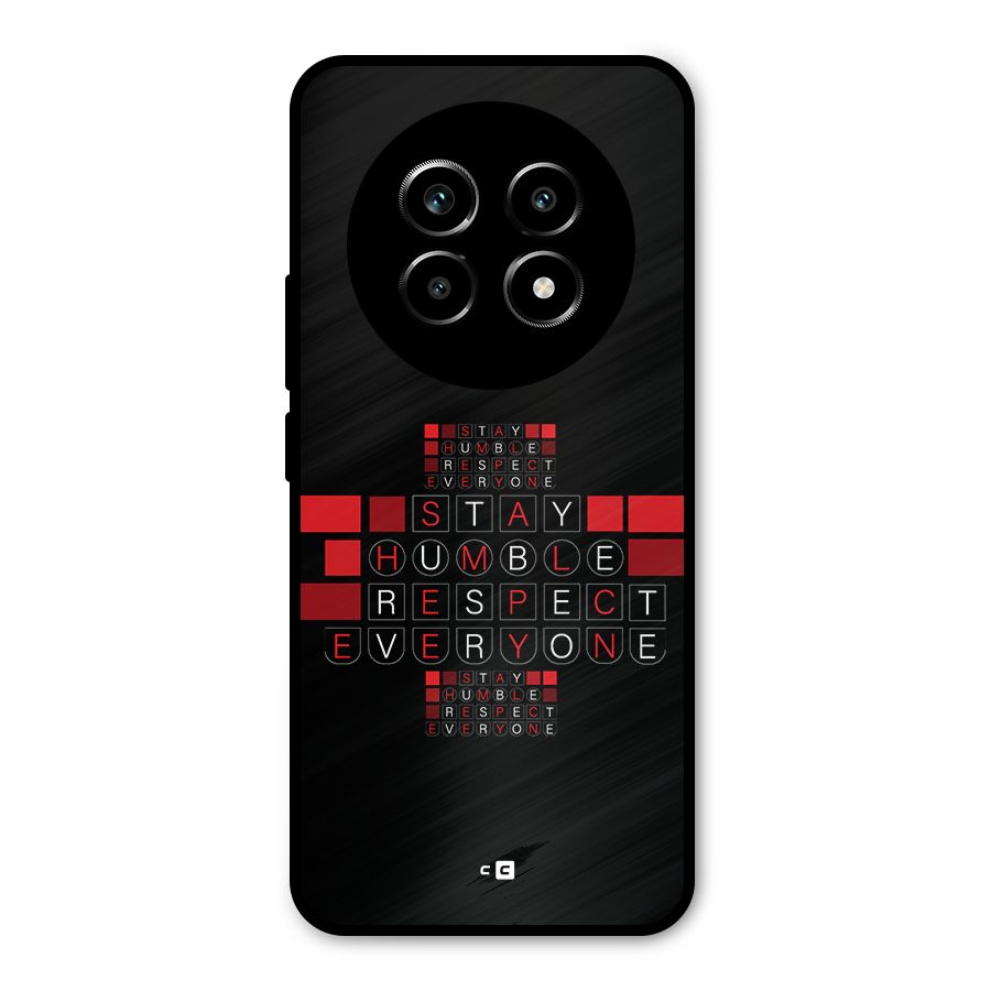 Humble Respect Metal Back Case for Realme 13 Pro