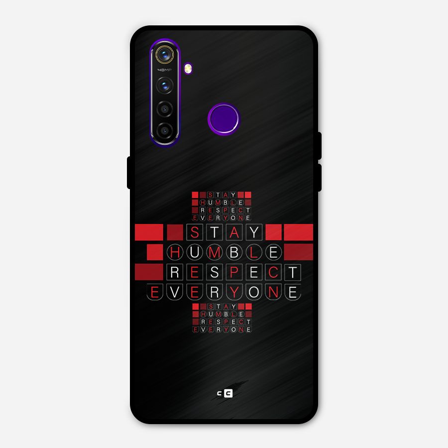 Humble Respect Metal Back Case for Realme 5 Pro