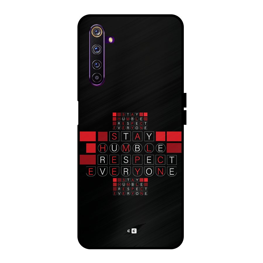 Humble Respect Metal Back Case for Realme 6 Pro