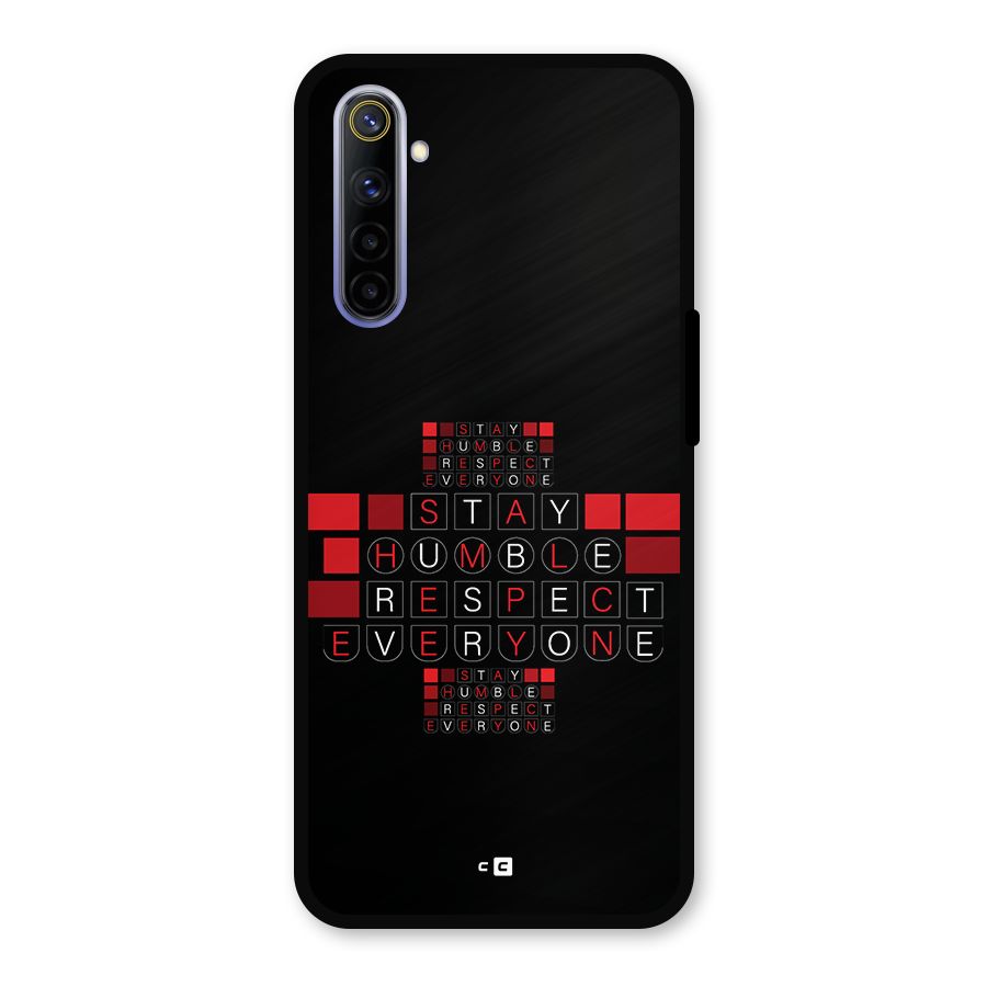 Humble Respect Metal Back Case for Realme 6i