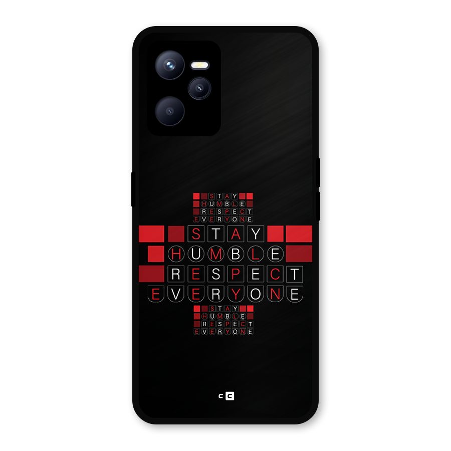 Humble Respect Metal Back Case for Realme C35