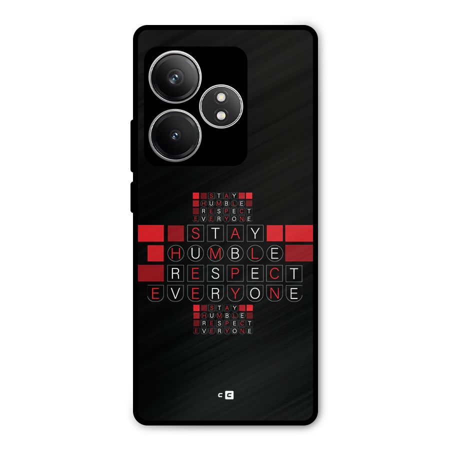 Humble Respect Metal Back Case for Realme GT 6T