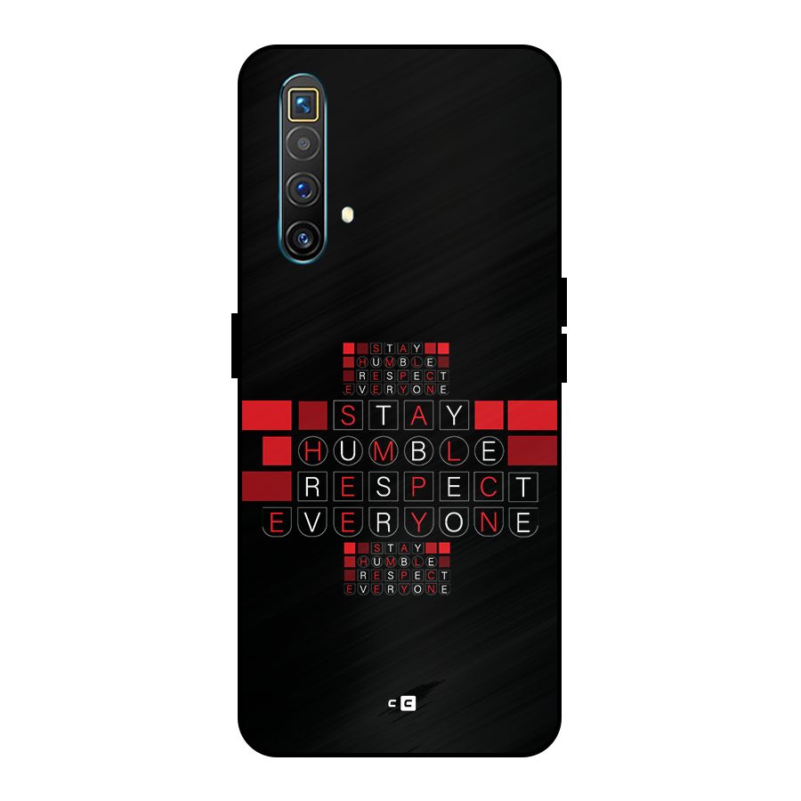 Humble Respect Metal Back Case for Realme X3 SuperZoom