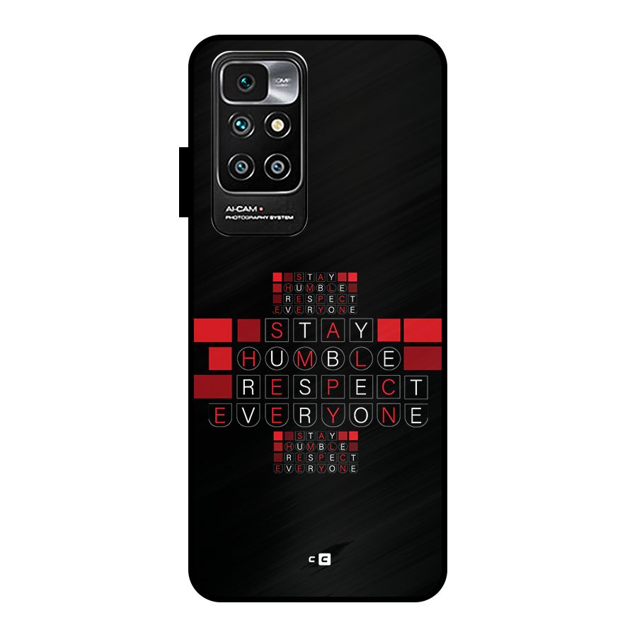Humble Respect Metal Back Case for Redmi 10 Prime