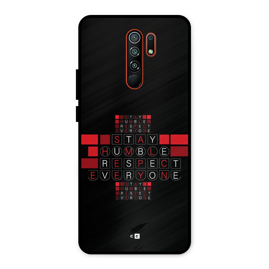 Humble Respect Metal Back Case for Redmi 9 Prime