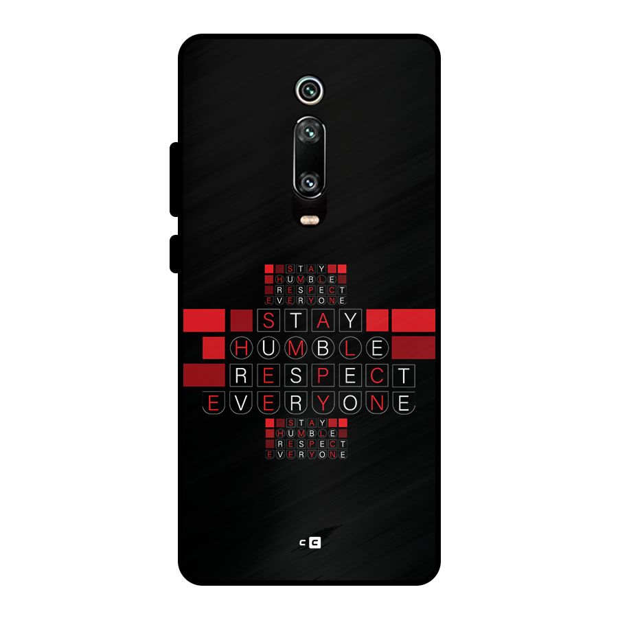 Humble Respect Metal Back Case for Redmi K20 Pro