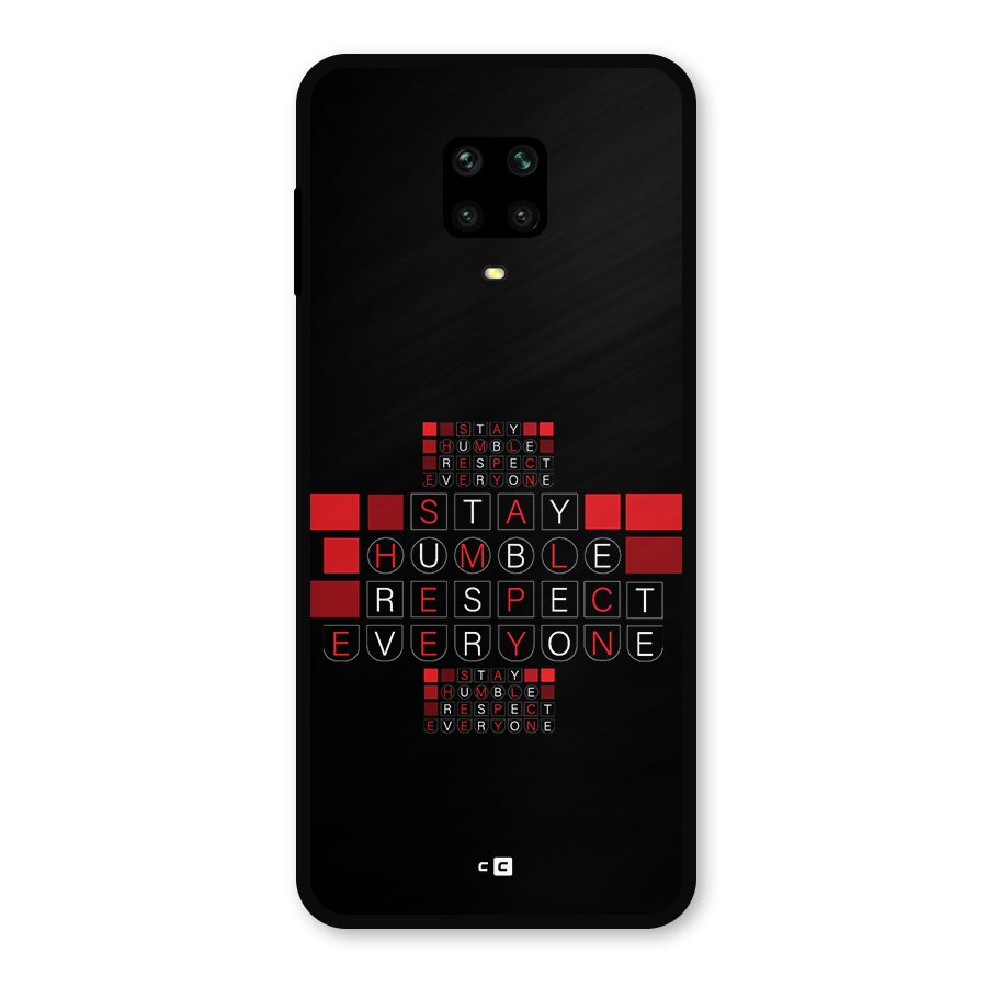 Humble Respect Metal Back Case for Redmi Note 10 Lite