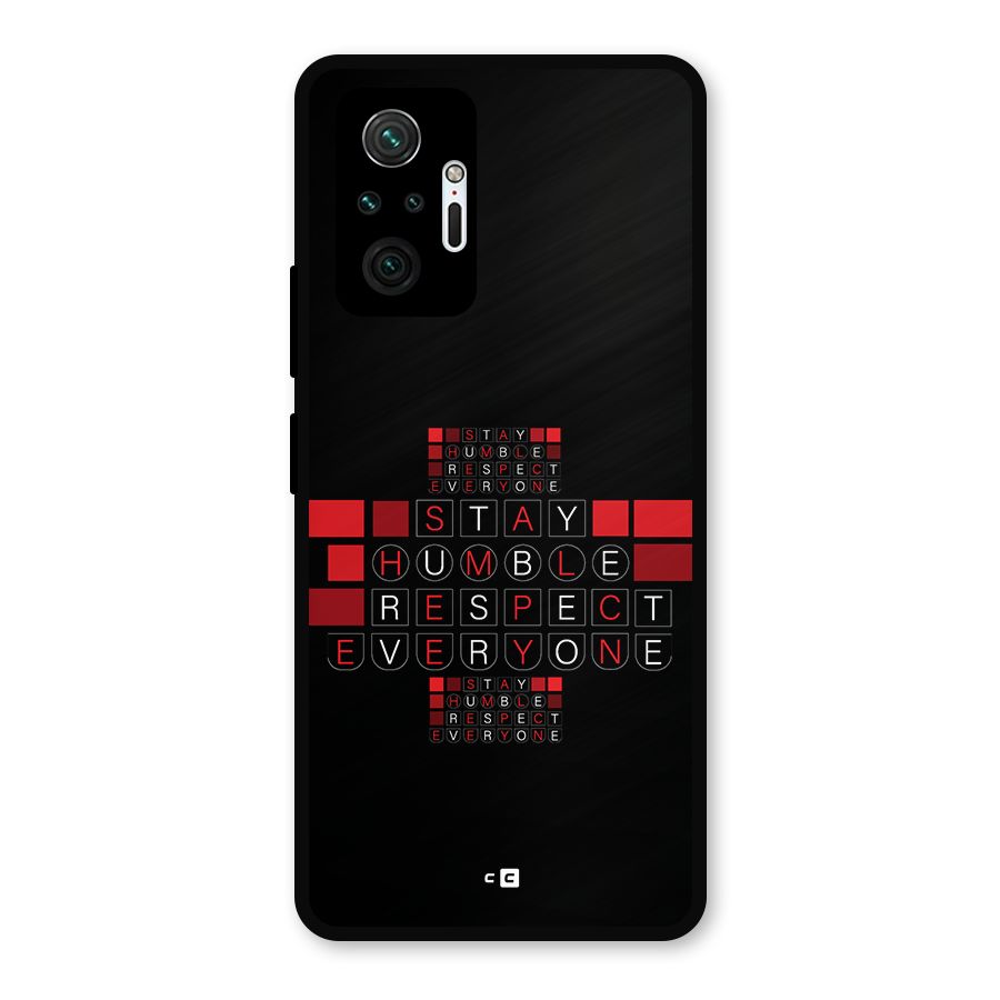 Humble Respect Metal Back Case for Redmi Note 10 Pro