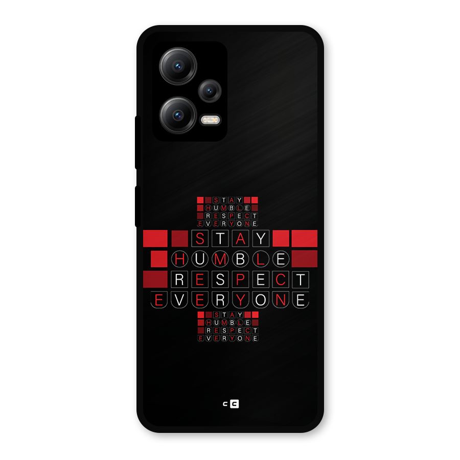 Humble Respect Metal Back Case for Redmi Note 12 5G