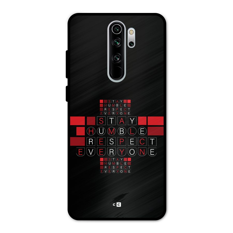 Humble Respect Metal Back Case for Redmi Note 8 Pro