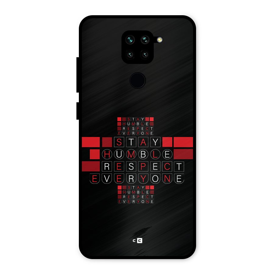 Humble Respect Metal Back Case for Redmi Note 9