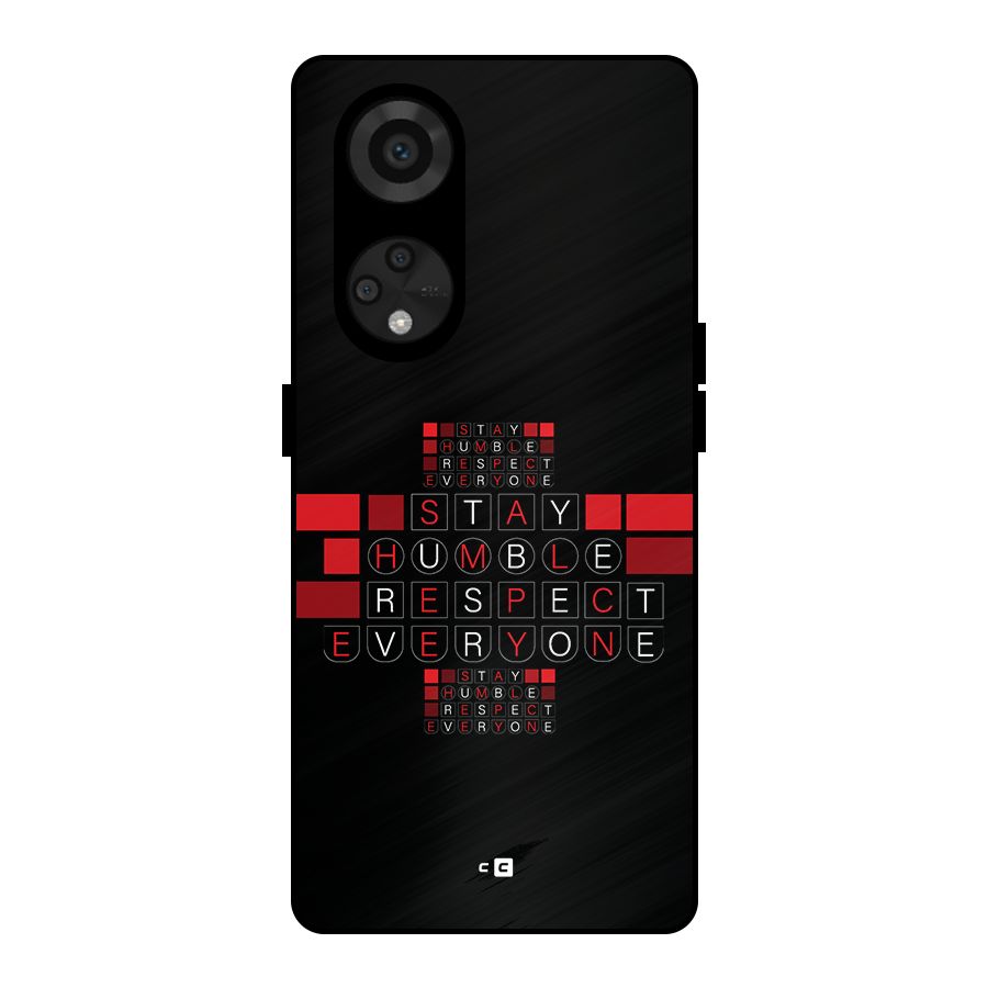 Humble Respect Metal Back Case for Reno8 T 5G
