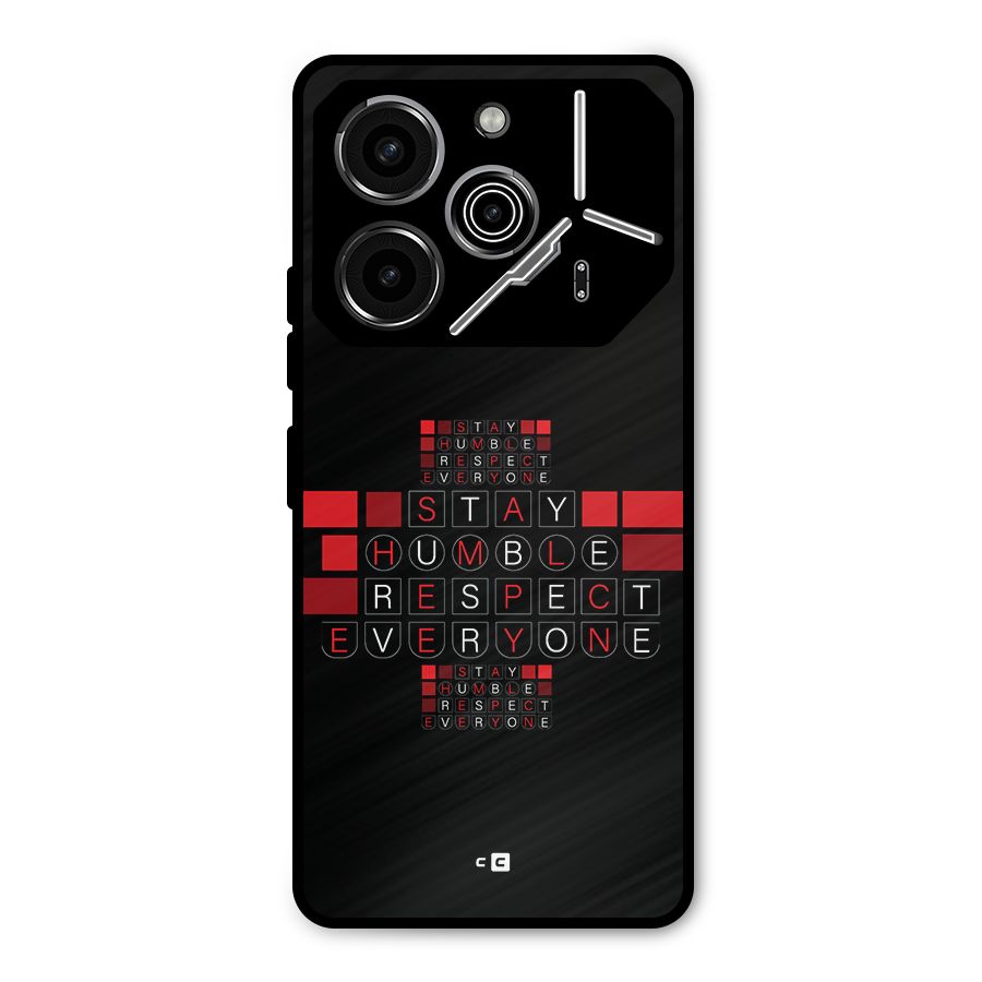 Humble Respect Metal Back Case for Tecno Pova 6 Pro