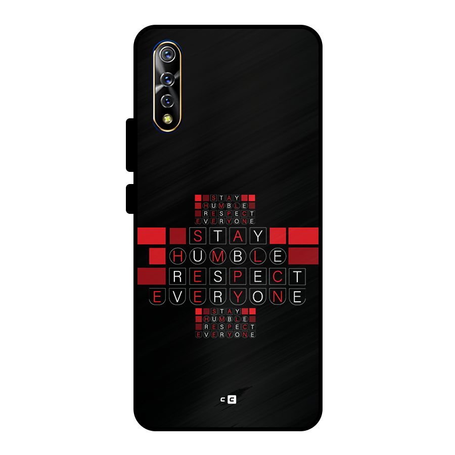 Humble Respect Metal Back Case for Vivo S1