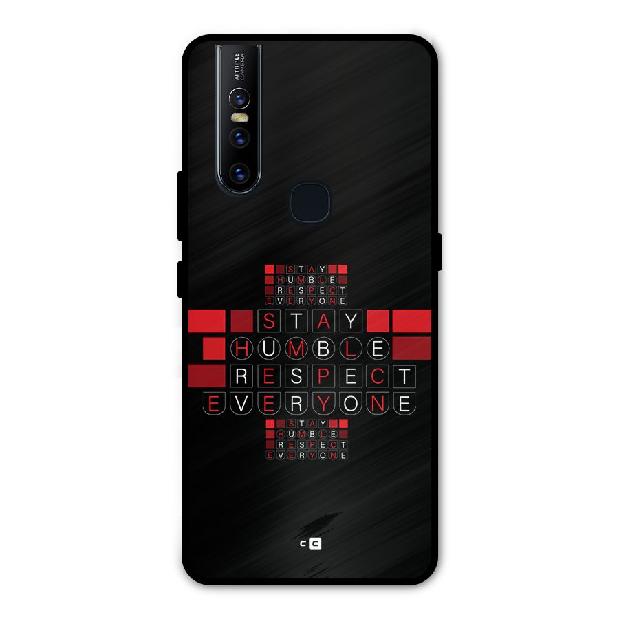 Humble Respect Metal Back Case for Vivo V15