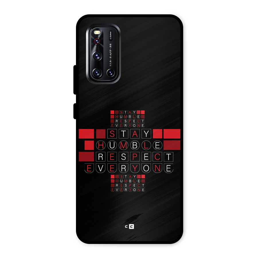 Humble Respect Metal Back Case for Vivo V19