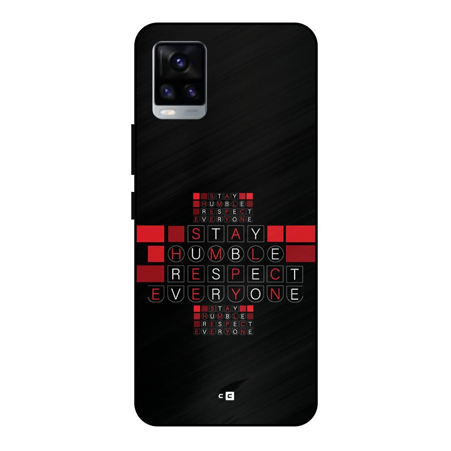 Humble Respect Metal Back Case for Vivo V20