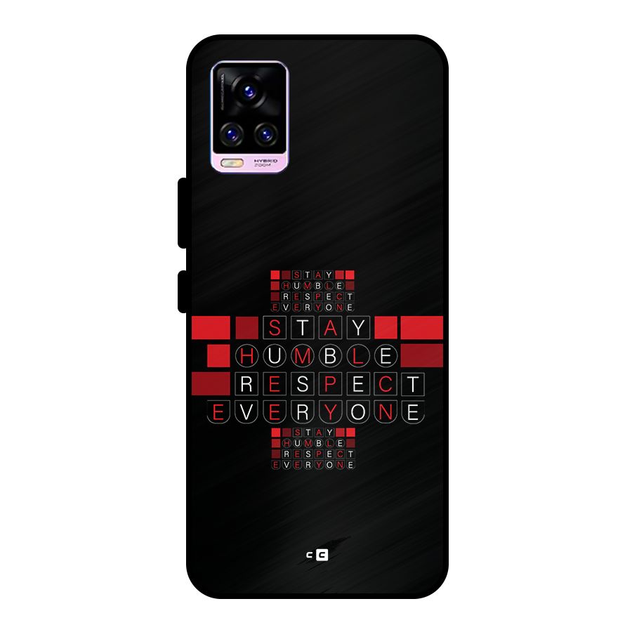 Humble Respect Metal Back Case for Vivo V20 Pro