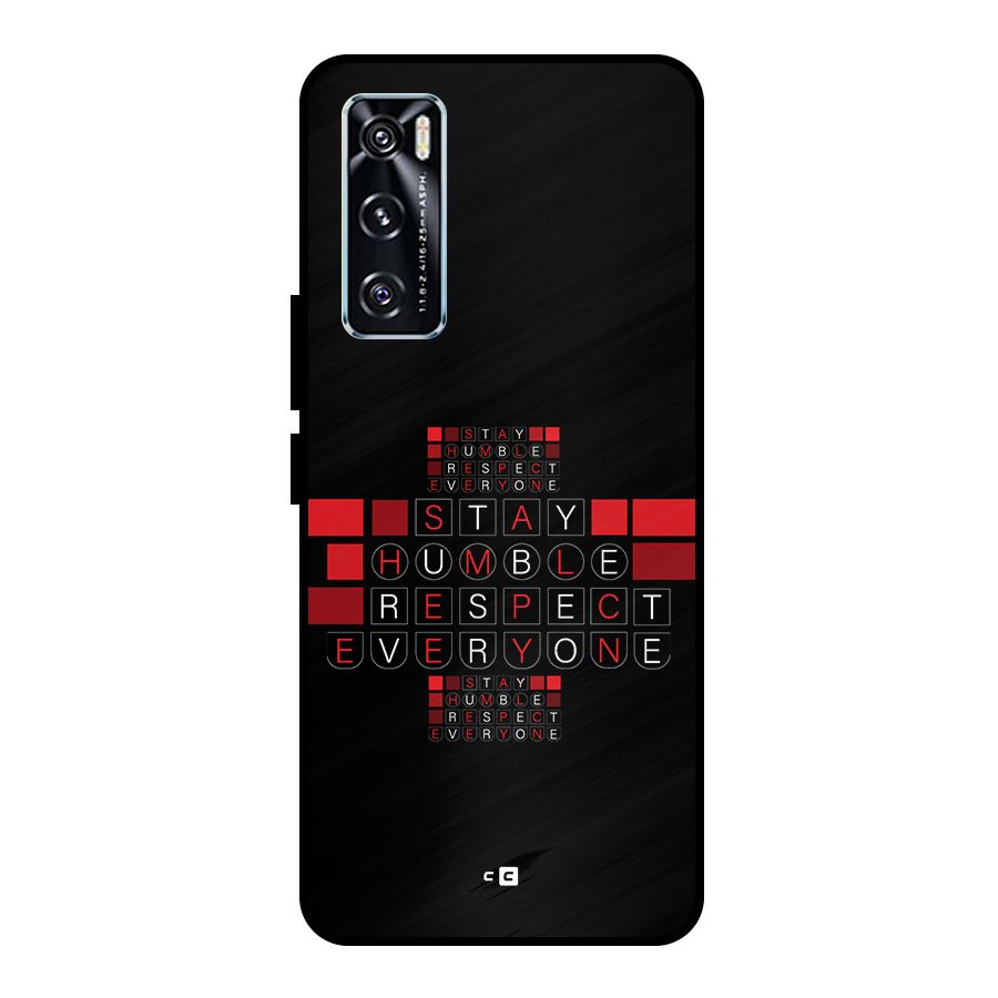 Humble Respect Metal Back Case for Vivo V20 SE