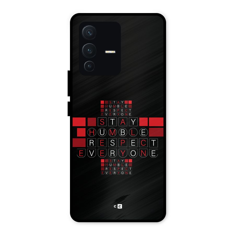 Humble Respect Metal Back Case for Vivo V23 5G