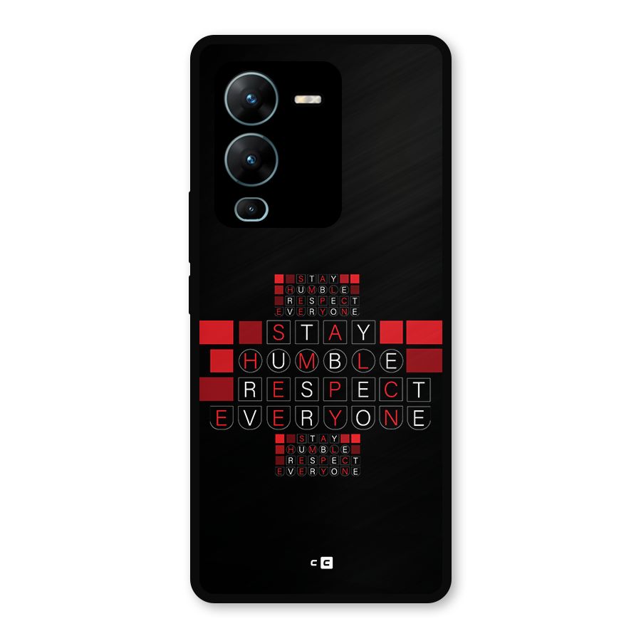 Humble Respect Metal Back Case for Vivo V25 Pro