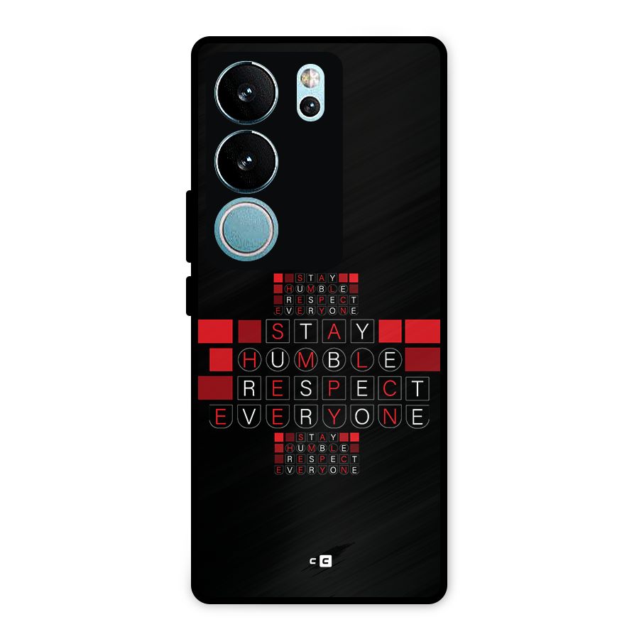 Humble Respect Metal Back Case for Vivo V29 Pro