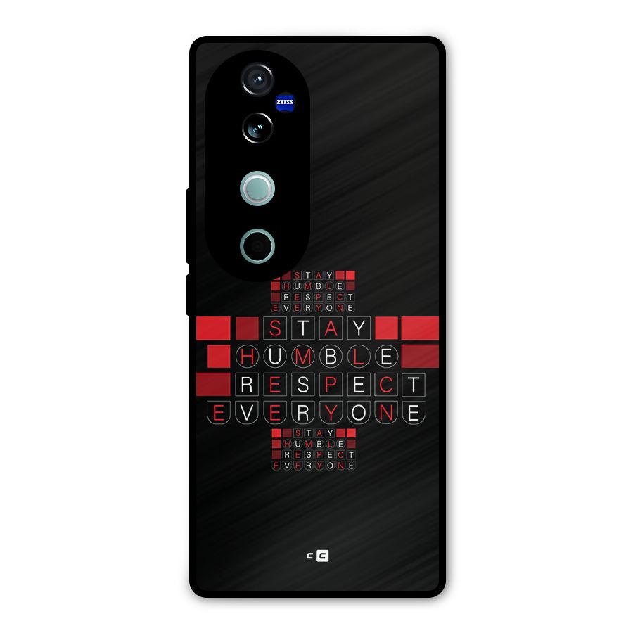 Humble Respect Metal Back Case for Vivo V40