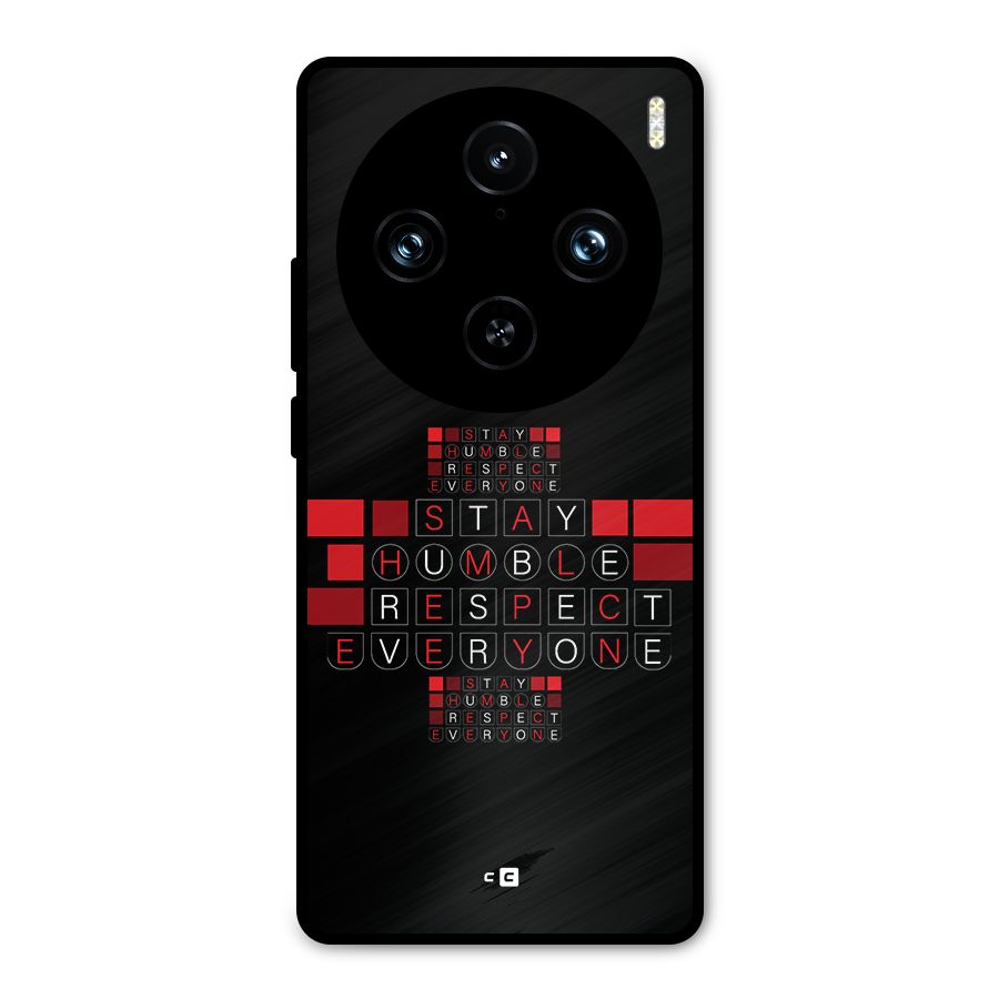 Humble Respect Metal Back Case for Vivo X100 Pro