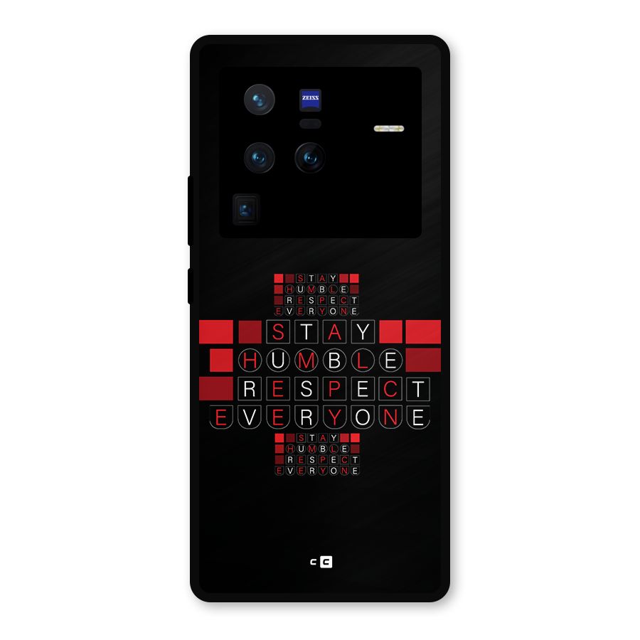 Humble Respect Metal Back Case for Vivo X80 Pro
