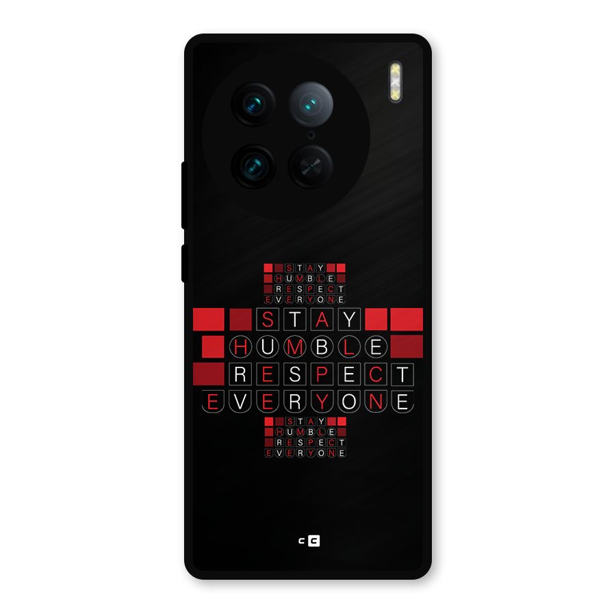 Humble Respect Metal Back Case for Vivo X90 Pro