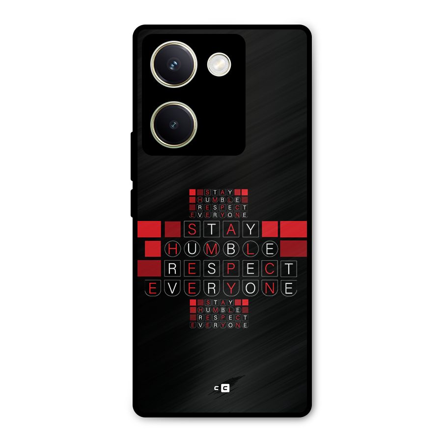 Humble Respect Metal Back Case for Vivo Y200 Pro