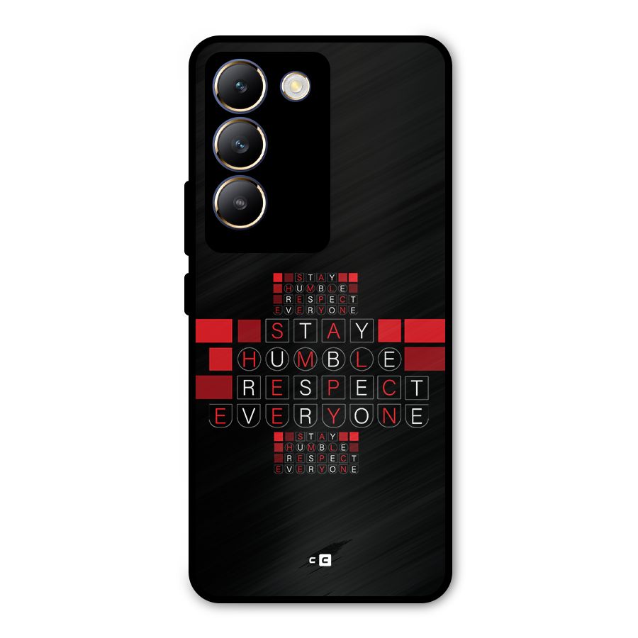 Humble Respect Metal Back Case for Vivo Y200e