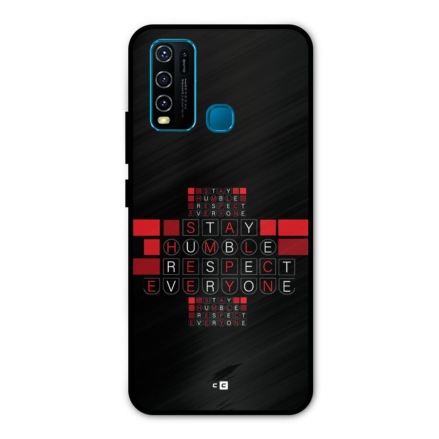 Humble Respect Metal Back Case for Vivo Y30