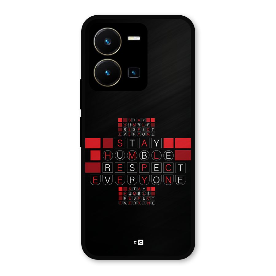 Humble Respect Metal Back Case for Vivo Y35
