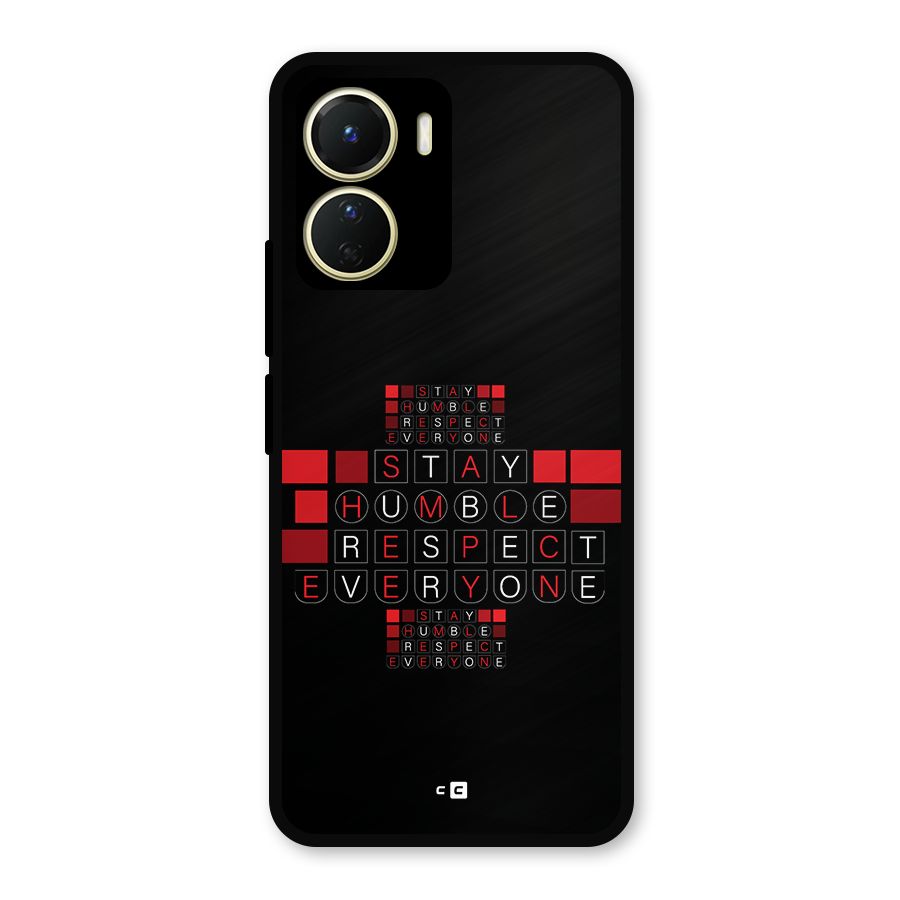Humble Respect Metal Back Case for Vivo Y56