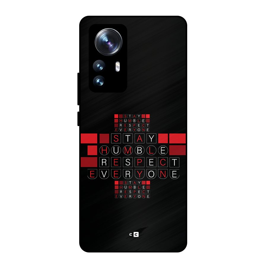 Humble Respect Metal Back Case for Xiaomi 12 Pro
