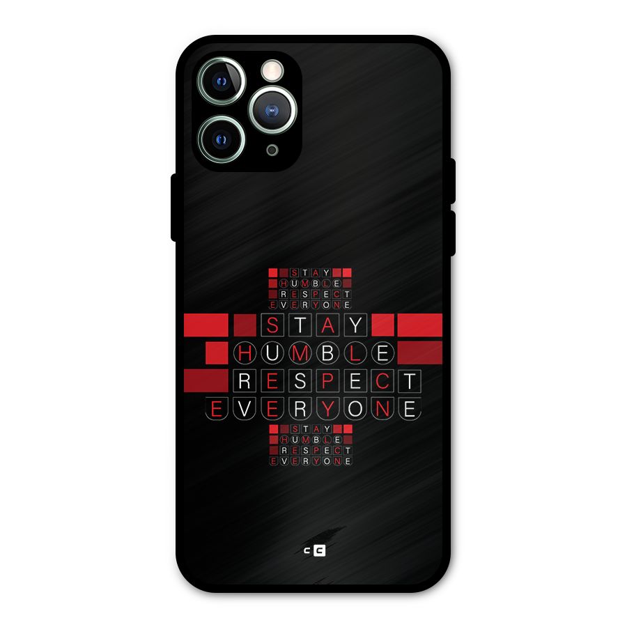 Humble Respect Metal Back Case for iPhone 11 Pro Max